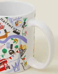 Accessorize London Map Print Mug Multi