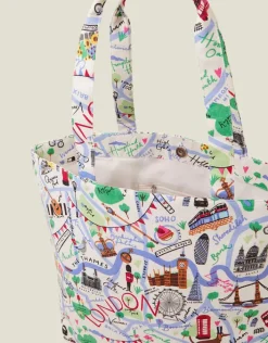 Accessorize London Map Print Shopper Bag