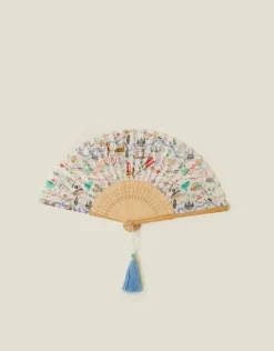 Accessorize London Print Foldable Fan