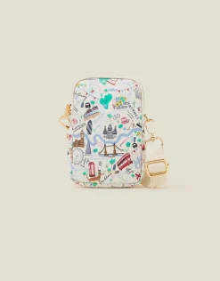 Accessorize London Print Phone Bag
