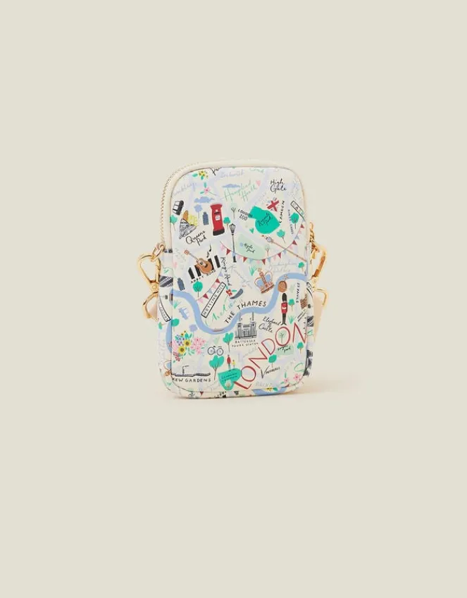 Accessorize London Print Phone Bag