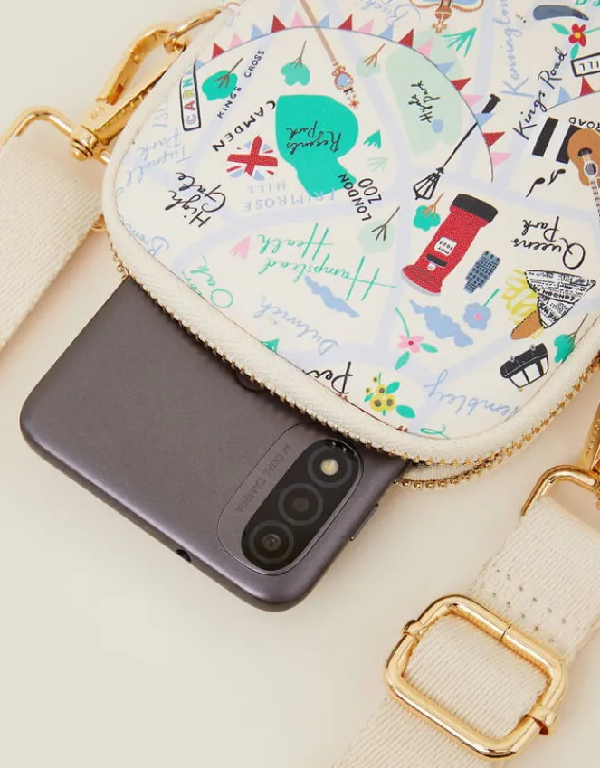 Accessorize London Print Phone Bag