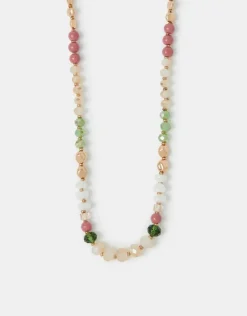 Accessorize Long Beaded Rope Necklace