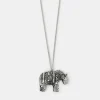 Accessorize Long Elephant Pendant Necklace