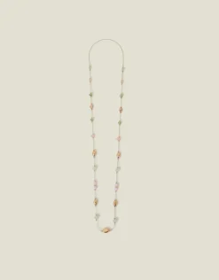 Accessorize Long Mix Bead Station Necklace