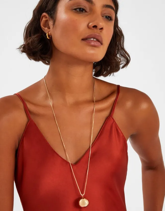 Accessorize Long Sphere Pendant Necklace