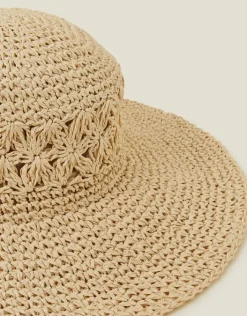 Accessorize Loose Weave Floppy Hat