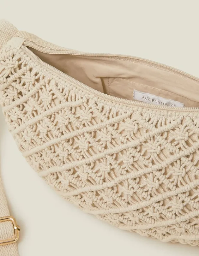 Accessorize Macrame Sling Cross-Body Bag