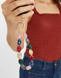 Accessorize Marble Bead Wrist Phone Strap