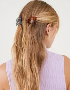 Accessorize Marble Claw Clips 4 Pack