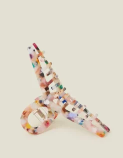 Accessorize Marbled Resin Twist Claw Clip