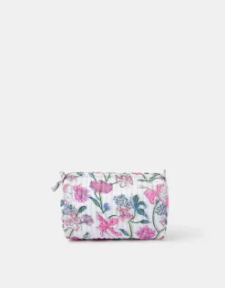 Accessorize Medium Floral Print Quilted Make Up Bag