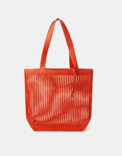 Accessorize Mesh Stripe Shopper Bag