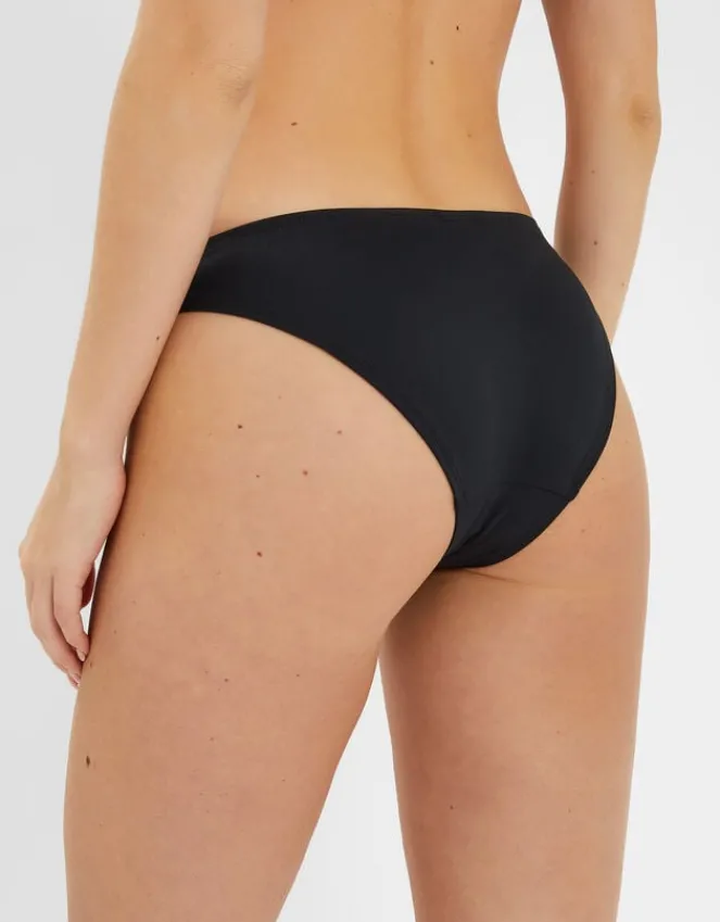 Accessorize Metal Detail Bikini Bottoms Black