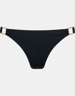Accessorize Metal Detail Bikini Bottoms Black