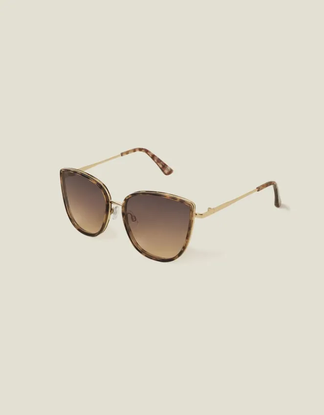 Accessorize Metal Frame Cateye Sunglasses