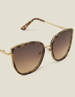 Accessorize Metal Frame Cateye Sunglasses