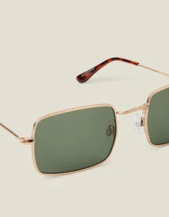 Accessorize Metal Frame Slim Square Sunglasses
