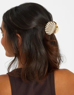 Accessorize Metal Resin Shell Claw Clip