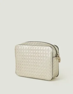 Accessorize Metallic Weave Cross-Body