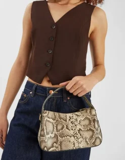 Accessorize Mini Faux Snakeskin Handbag