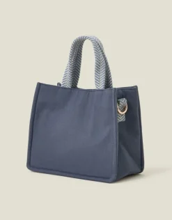 Accessorize Mini Floral Embroidered Cotton Handbag