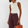 Accessorize Mini Woven Faux Leather Handbag Orange
