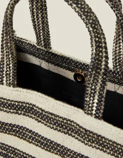 Accessorize Mini Woven Stripe Handbag
