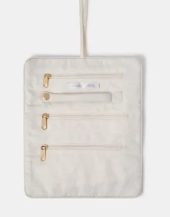 Accessorize Mirror & Bead Embellished Jewellery Storage Roll