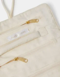 Accessorize Mirror & Bead Embellished Jewellery Storage Roll
