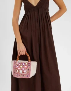 Accessorize Mirror Embellished Handbag