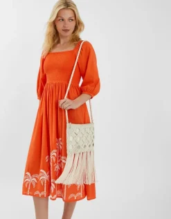 Accessorize Mirror Fringe Crossbody Bag