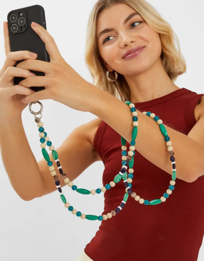 Accessorize Mix Bead Phone Strap