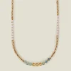 Accessorize Mix Beaded Rope Necklace
