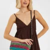Accessorize Mix Woven Raffia Crossbody Bag