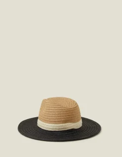 Accessorize Monochrome Brim Fedora Hat