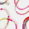 Accessorize Neon Beaded Stretch Bracelet Multipack