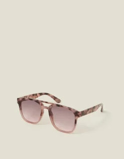 Accessorize Ombré Tortoiseshell Aviator Sunglasses