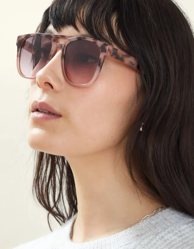 Accessorize Ombré Tortoiseshell Aviator Sunglasses