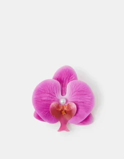 Accessorize Orchid Flower Barrette Hair Clip