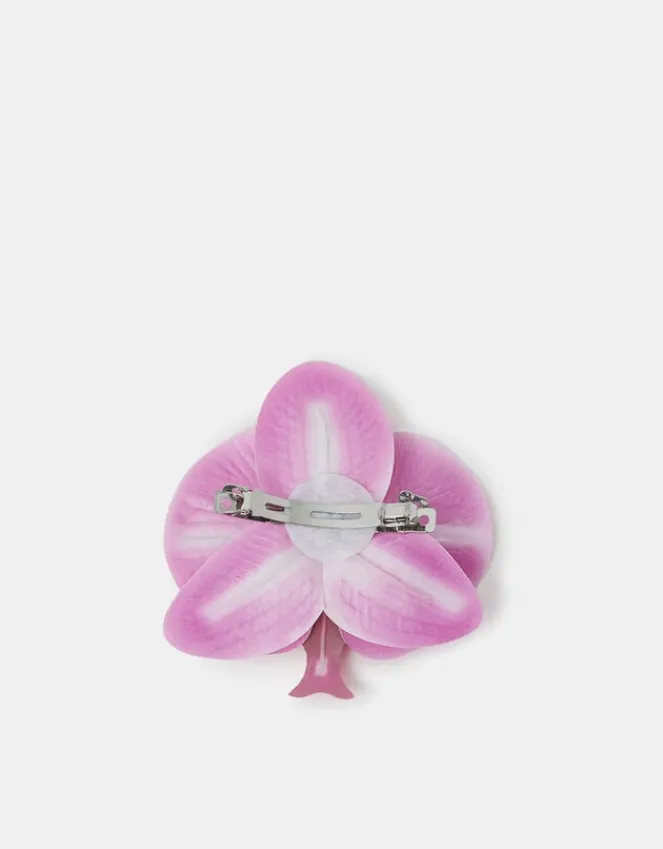 Accessorize Orchid Flower Barrette Hair Clip
