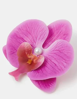 Accessorize Orchid Flower Barrette Hair Clip