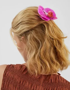 Accessorize Orchid Flower Barrette Hair Clip