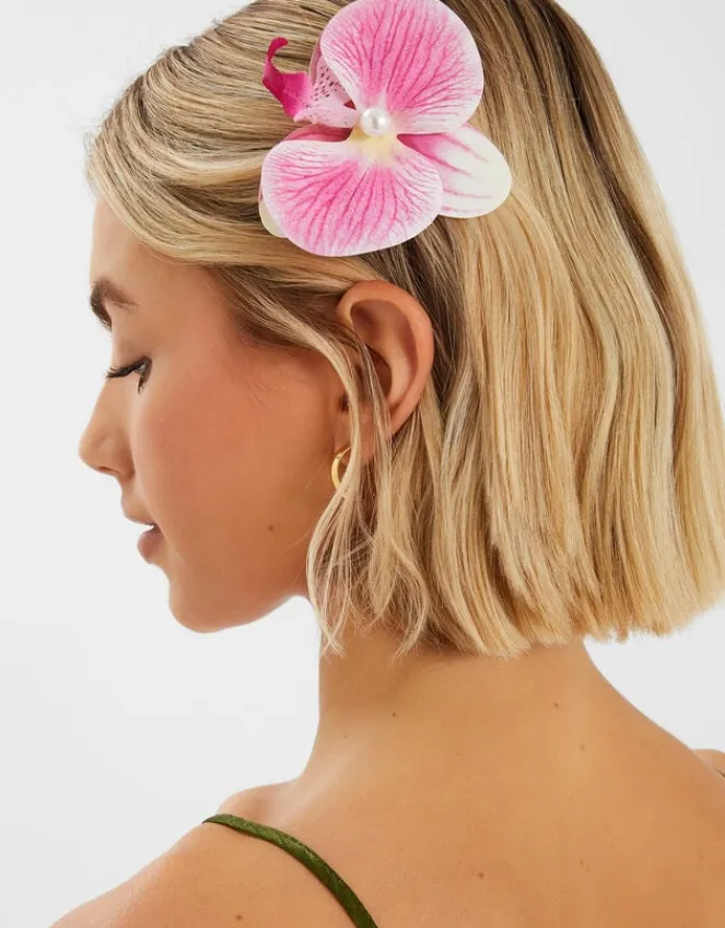 Accessorize Orchid Hair Clip Pink