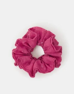Accessorize Oversized Floral Broderie Hair Scrunchie