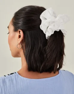 Accessorize Oversized Layer Broderie Hair Scrunchie