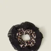 Accessorize Oversized Leopard Print Hair Scrunchie