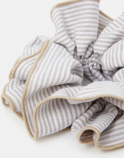 Accessorize Oversized Stripe Hair Scrunchie