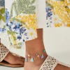 Accessorize 3-pack Bead Tassel Chain Anklets