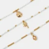 Accessorize 3-Pack Beaded Summer Charm Anklets
